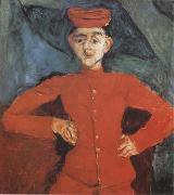 Chaim Soutine Page Boy at Maxim's (mk09) oil on canvas